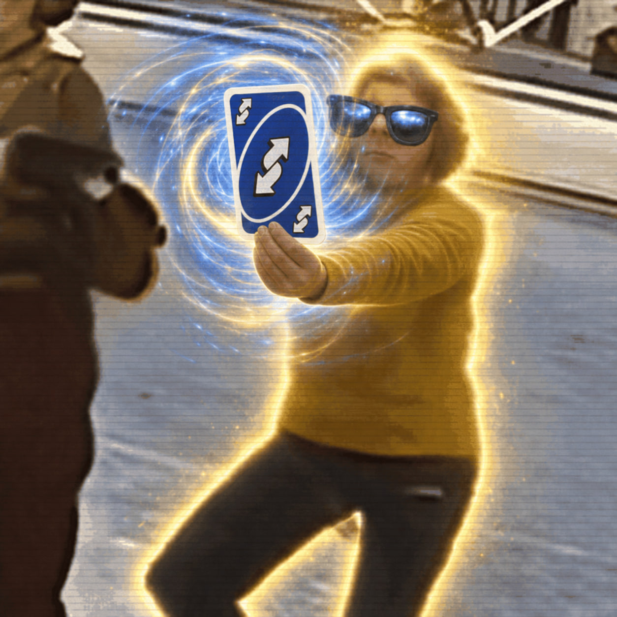 PERIPHERAL STUDY animated golden aura meme
